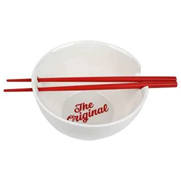 Bioworld Nissin Cup Noodles 20 oz Ramen Bowl With Chopsticks