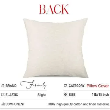 Vintage Farmhouse Fall Throw Pillow Covers Blue Stripe Autumn Thanksgiving Leave Hello Pumpkin Burlap Home Decor Throw Pillow Case Linen Cushion Cover 18" X 18" Set of 2