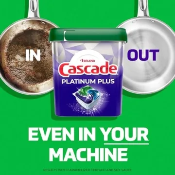 Cascade Platinum Plus Dishwasher Pods & Rinse Aid Bundle, 52 Count