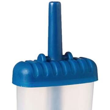 Tovolo Groovy Popsicle Molds (Set of 6) - Mess-Free Plastic Ice Pops with Reusable Sticks & Drip-Guard for Freezer Snacks/Dishwasher-Safe & BPA-Free,Blueberry