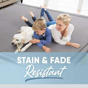 MICRODRY Memory Foam Area Rug - Soft and Anti-Skid