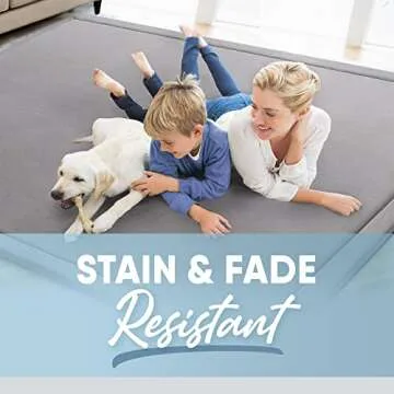 MICRODRY Memory Foam Area Rug - Soft and Anti-Skid