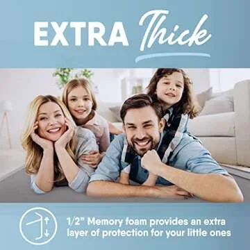 MICRODRY Memory Foam Area Rug - Soft and Anti-Skid