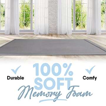 MICRODRY Memory Foam Area Rug - Soft and Anti-Skid