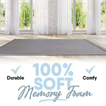 MICRODRY Memory Foam Area Rug - Soft and Anti-Skid