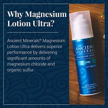 Ancient Minerals Magnesium Bath Flakes - Magnesium Oil Spray and Lotion Ultra with MSM - High-Absorption Efficiency for Relaxation, Wellness & Muscle Relief