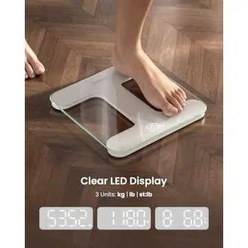 RENPHO Scale for Body Weight - Accurate Bathroom Scale with LED Display