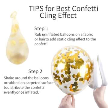 RUBFAC Royal Blue Gold Balloon Garland Arch Kit