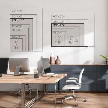 U Brands Magnetic Dry Erase Calendar Board, 30"x20", White Wood Style Frame, Includes Magnets
