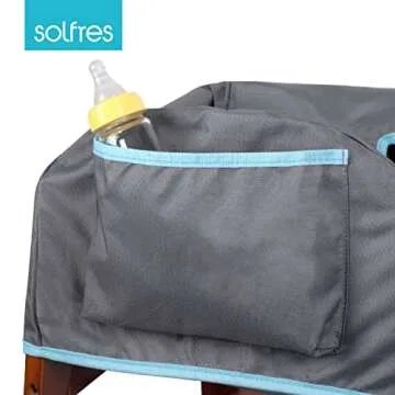 Solfres Dual-Belt High Chair Cover for Kids Dining