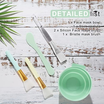 Plazuria 5-in-1 Face Mask Mixing Bowl Set for Skincare