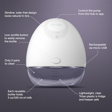 Elvie Breast Pump Portable Hands-Free Solution Efficient