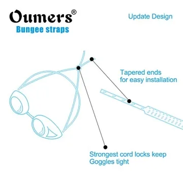 Durable Swim Goggle Bungee Straps for Kids