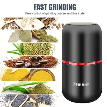 COOL KNIGHT Electric Herb Grinder for Quick Grinding