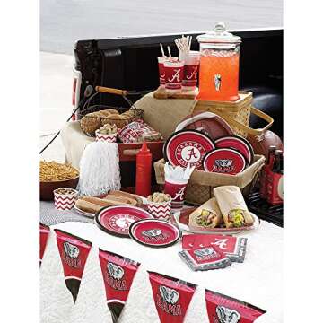 Creative Converting Napkins University of Alabama Crimson Tide,20 Count