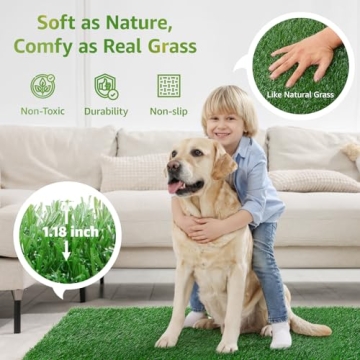 LOOBANI Artificial Grass Pee Pads for Easy Dog Training