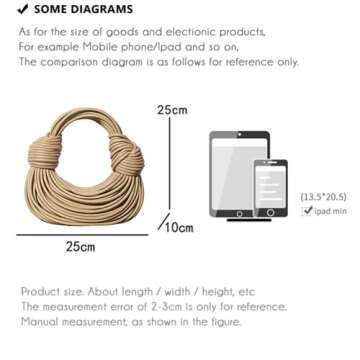 Tngan Women Woven Handbag PVC Leather Satchel Creative Noodles Style Fashion Crossbody Bag, Black