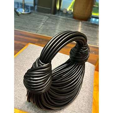 Tngan Women Woven Handbag PVC Leather Satchel Creative Noodles Style Fashion Crossbody Bag, Black