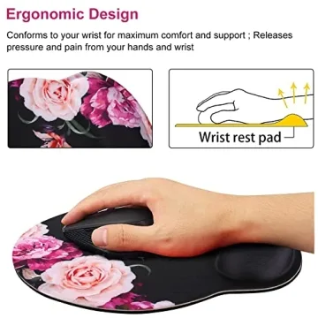 iLeadon Ergonomic Mouse Pad with Wrist Support and Design