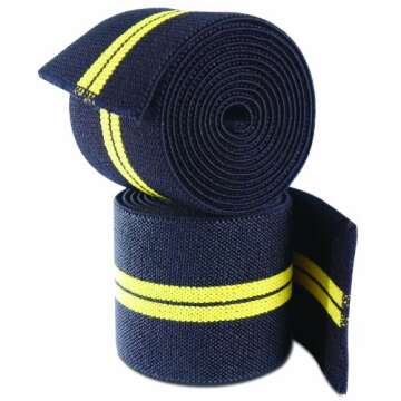 CAP Barbell Elastic Knee Wraps: Durable Support for Weightlifting