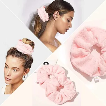 Ivyu Microfiber Hair Drying Scrunchies Fast Absorb Anti-Frizz