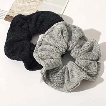 Ivyu Microfiber Hair Drying Scrunchies Fast Absorb Anti-Frizz