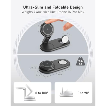 3 in 1 Charging Station for Apple Devices - Fast & Compact