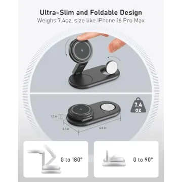 3 in 1 Charging Station for Apple Devices - Fast & Compact