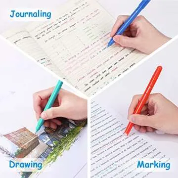 AECHY Dual Tip Colored Pens for Creative Journaling