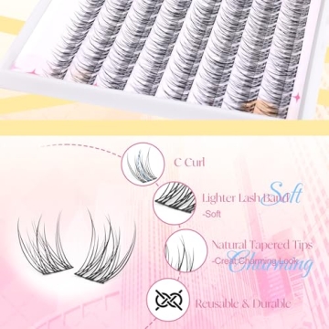 Natural Lash Clusters 9-11MM - 96pcs by Ruairie