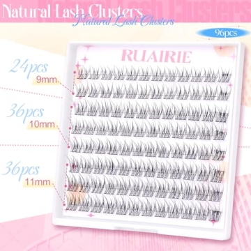 Natural Lash Clusters 9-11MM - 96pcs by Ruairie