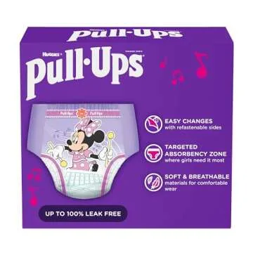 Pull-Ups Girls' Potty Training Pants, Size 2T-3T Training Underwear (16-34 lbs), 94 Count