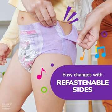 Pull-Ups Girls' Potty Training Pants, Size 2T-3T Training Underwear (16-34 lbs), 94 Count