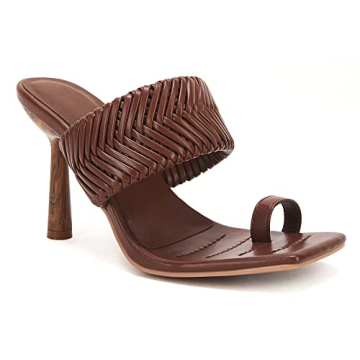 VETASTE Braided Heeled Mule Sandals for Every Occasion