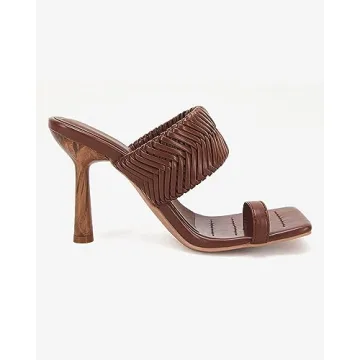 VETASTE Braided Heeled Mule Sandals for Every Occasion