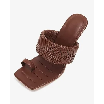 VETASTE Braided Heeled Mule Sandals for Every Occasion