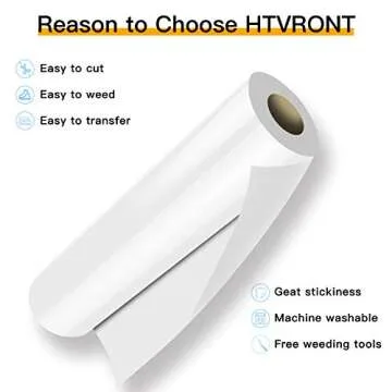 HTVRONT Vinyl Rolls - Easy to Cut & Weed for Crafting