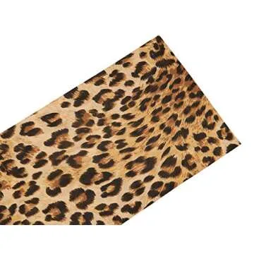 Leopard Print Table Runner-Cotton linen-Long 72 inche Cheetah Print Dresser Scarves,Animal Tablerunner for Kitchen Coffee/Dining/Sofa/End Table Bedroom Home Living Room,Scarf Decor for Holiday Dinner