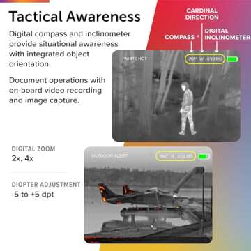 FLIR Breach PTQ136 Multi-Purpose Thermal Imaging Monocular, Black