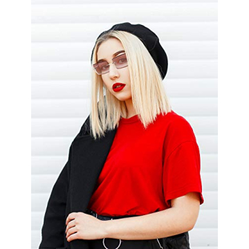 Trendy 3 Pairs Rimless Rectangle Sunglasses for Everyone