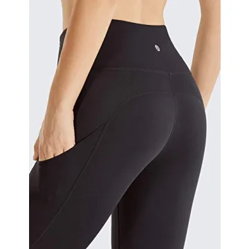Comfortable High Waist Gym Capris Leggings with Pockets