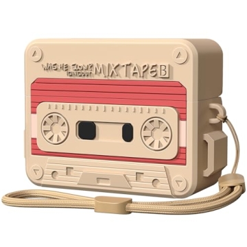 KOREDA Cute Cassette Tape Design Case for AirPods Pro 2nd/1st Generation - Stylish Silicone Cover fo...