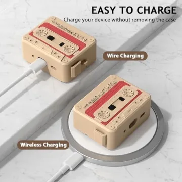 KOREDA Cute Cassette Tape Case for AirPods Pro 1/2