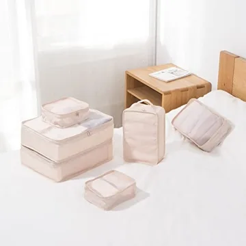 Lightweight Durable Breathable Travel Packing Cubes 6-Pack