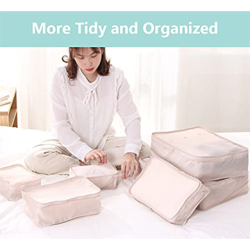 Lightweight Durable Breathable Travel Packing Cubes 6-Pack