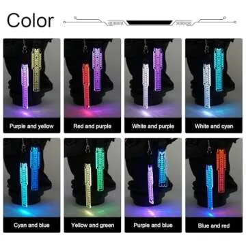 LED cyberpunk pendant, USB rechargeable with multiple lighting modes, futuristic cyberpunk accessories for led cyber mask (Style-C)