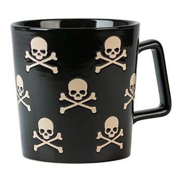 10 Strawberry Street Skull and Crossbones Mugs Set of 4
