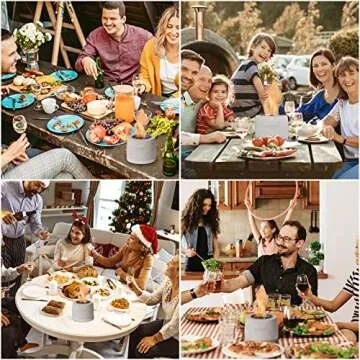 KIZZBY Portable Smokeless Tabletop Fireplace for All Occasions
