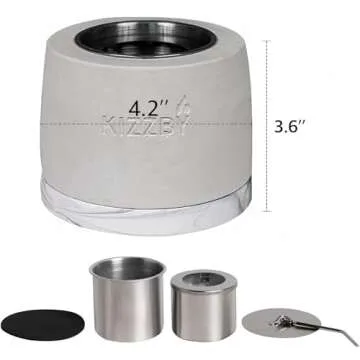 KIZZBY Portable Smokeless Tabletop Fireplace for All Occasions