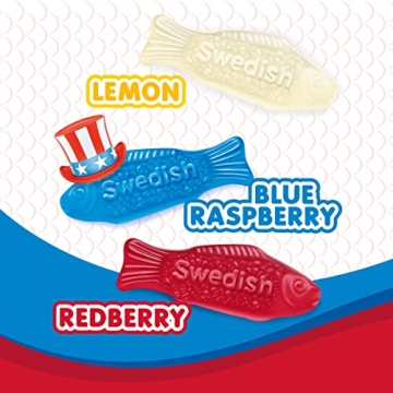 SWEDISH FISH Mini Red White Blue Candy 1.8 lb Bulk